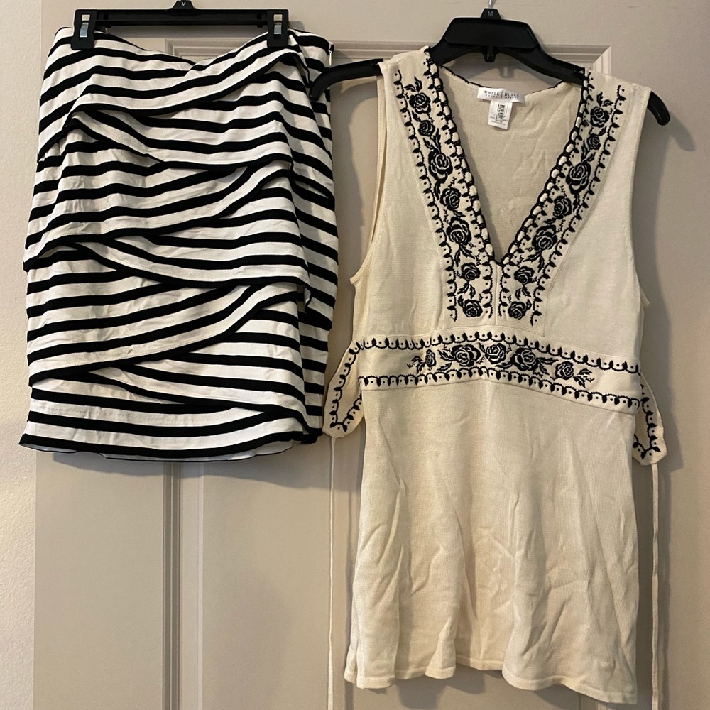 Women top-medium and women skirt - size 4